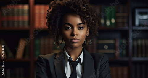 portrait of black businesswoman, ai generated