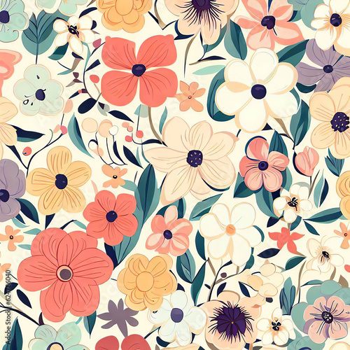 seamless floral pattern Can be used for invitations, greeting, wedding card