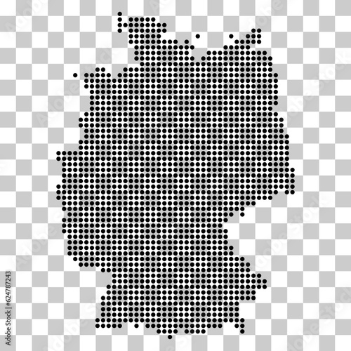 Germany map icon, geography blank concept, isolated graphic background vector illustration