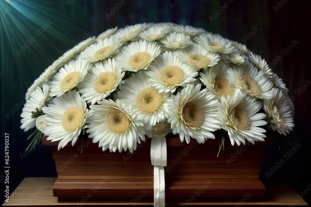A Bouquet Of Daisies Sitting On Top Of A Book A Bouquet Of Daisies Sitting On Top Of A Book