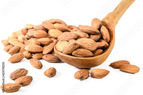 group of almond grains