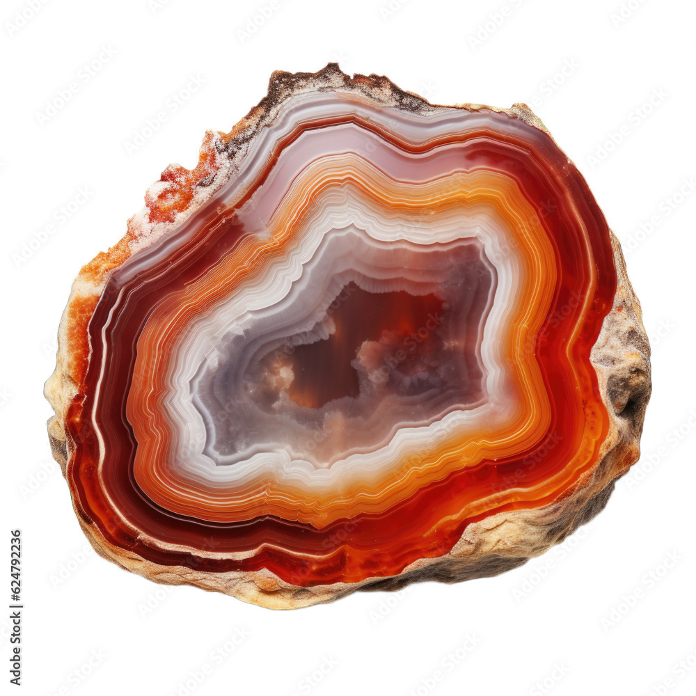 Agate gem isolated on transparent background. Generative AI Agate gem isolated on transparent background. Generative AI