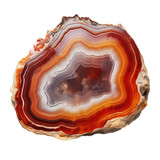 Agate gem isolated on transparent background. Generative AI