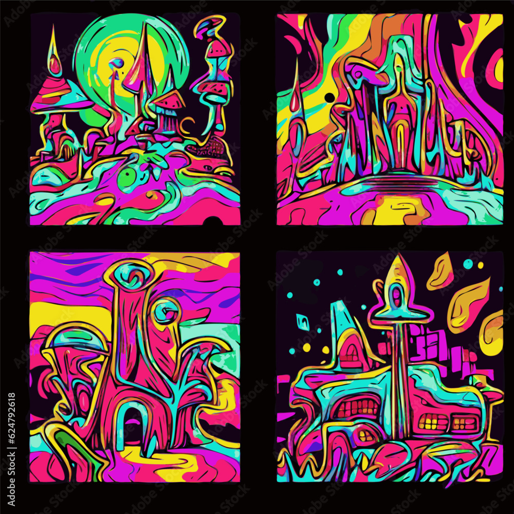 psychedelic acid city mushrooms