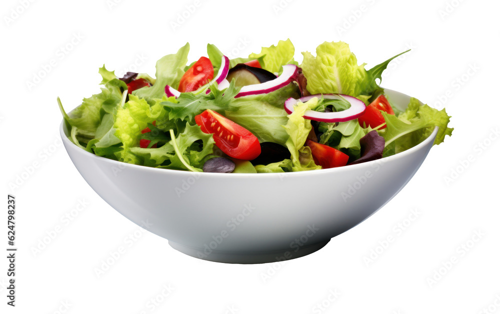 Salad with tomatoes and cucumber, generative AI Salad with tomatoes and cucumber, generative AI