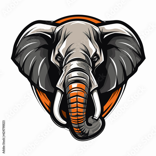 Wallpaper Mural Esport vector logo elephant, elephant icon, elephant head, vector, sticker Torontodigital.ca