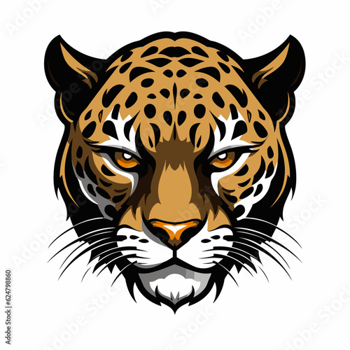 Esport vector logo leopard, leopard icon, leopard head, vector, sticker
