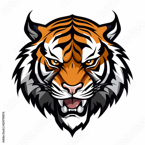 Esport vector logo tiger, tiger icon, tiger head, vector, sticker