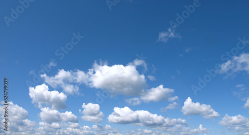 Canvas Print Blue sky with clouds