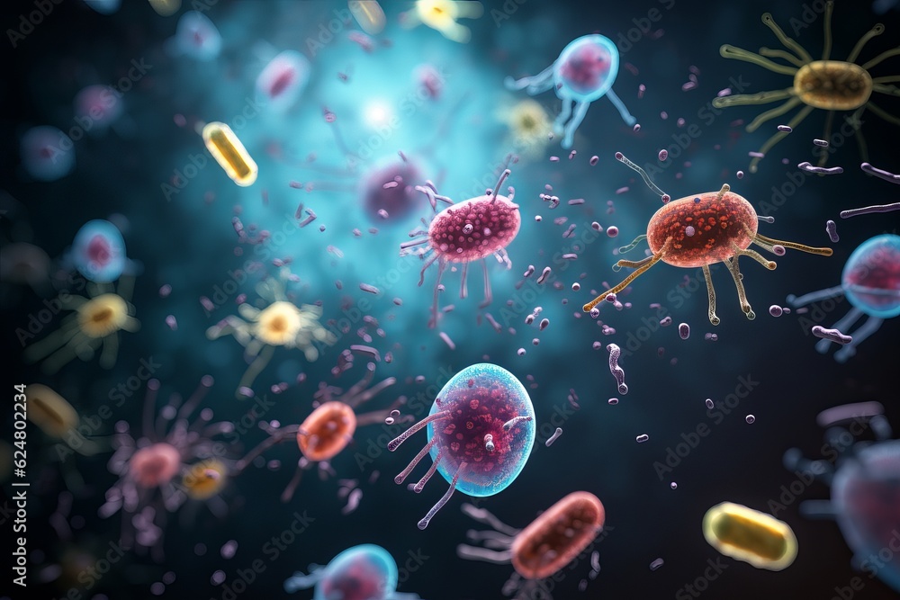 3d rendered illustration of a bacteria 3d rendered illustration of a bacteria