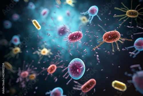 3d rendered illustration of a bacteria