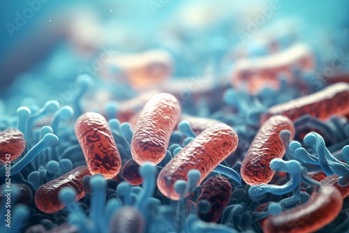 3d rendered illustration of a bacteria
