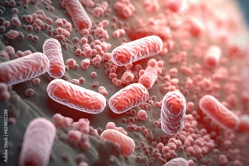 3d rendered illustration of a bacteria