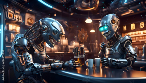 Café dans l'espace,IA générative.