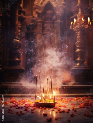 Atmosphere with Incense Sticks © Jardel Bassi