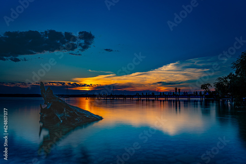 Sommerabend in Sankt Heinrich am Starnberger See