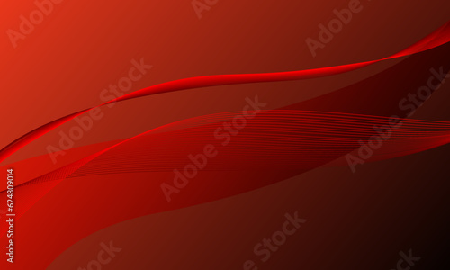 red lines wave curve soft gradient abstract background
