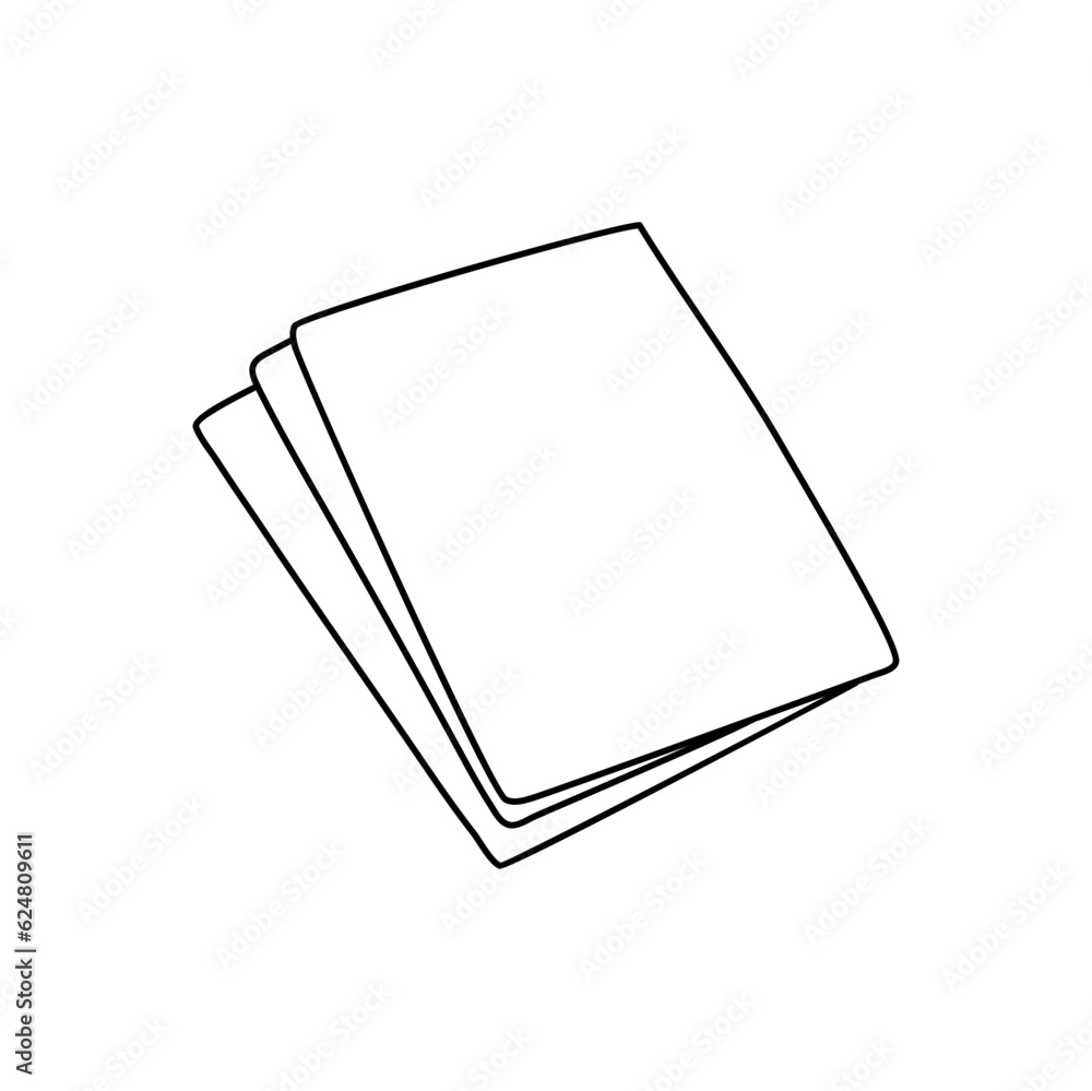 doodle document paper with hand drawn style vector doodle document paper with hand drawn style vector