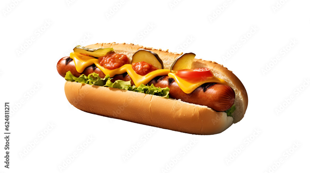 custom made wallpaper toronto digitala delicious Hotdog with ketchup and mustard