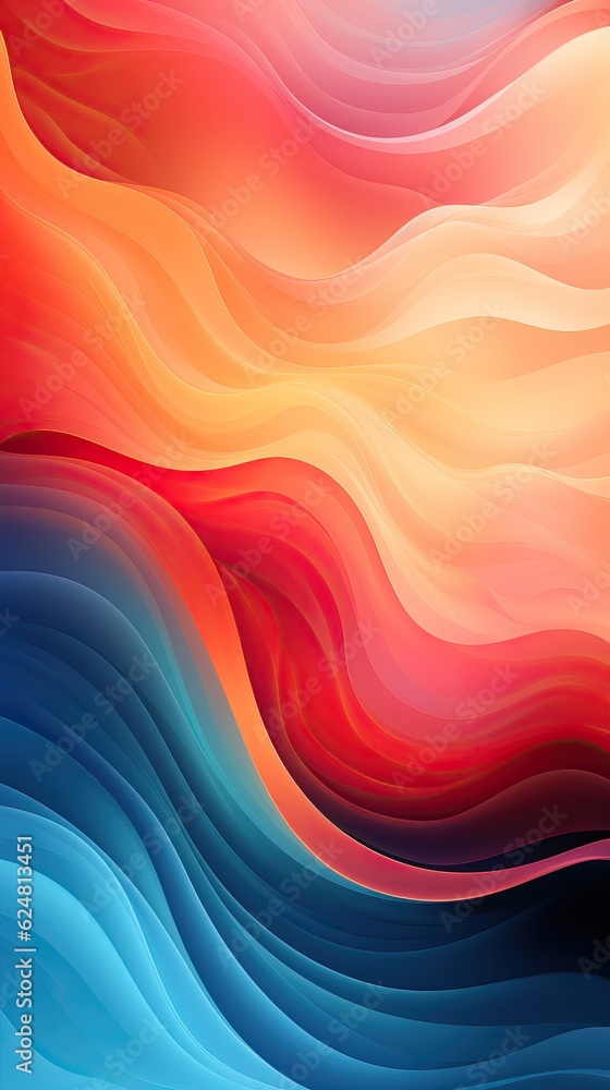 Obraz premium rainbow colored fluid swirling waving background, generative ai