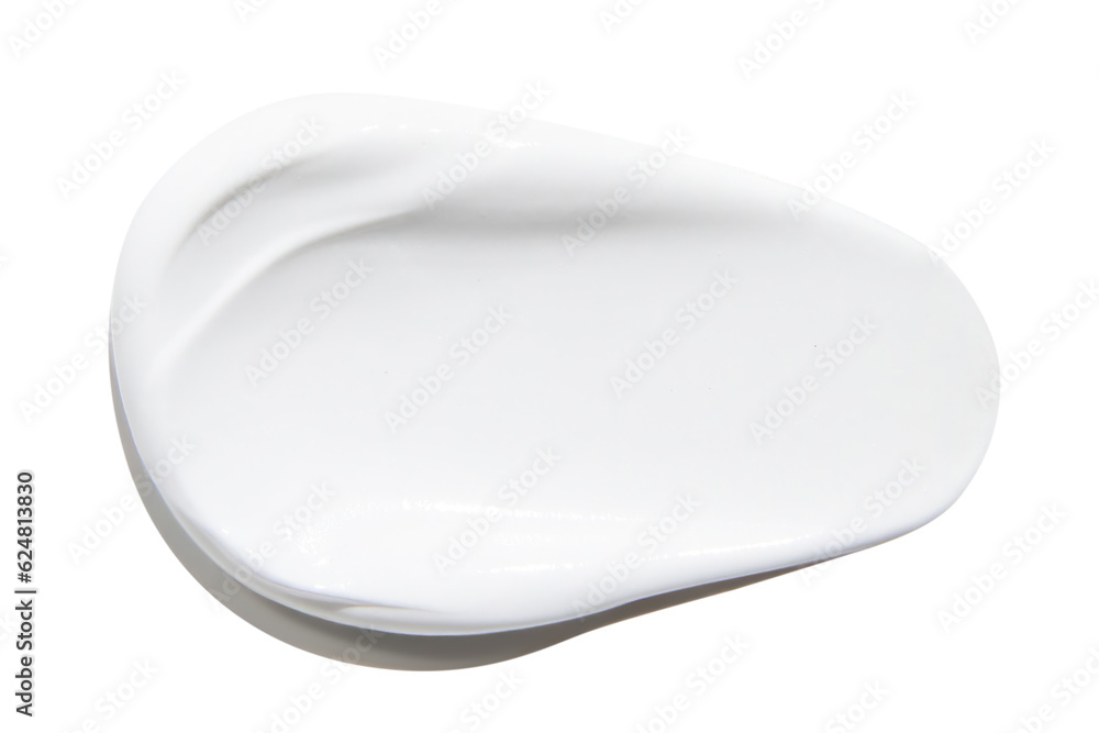Smears of beautiful white cream on an empty background. isolated Smears of beautiful white cream on an empty background. isolated