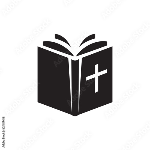Bible icon on the white  background