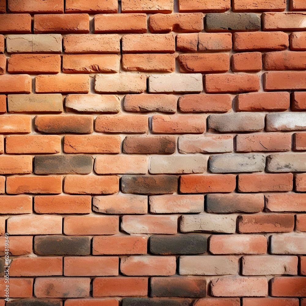 Obraz premium red brick wall background