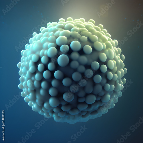 macro shot of a nano particle, generative AI