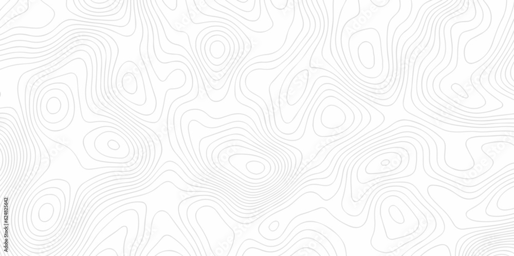 Seamless pattern with lines Topographic map. Geographic mountain relief. Abstract lines background. Contour maps. Vector illustration, Topo contour map on white background, Topographic contour lines.