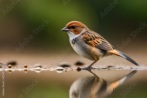 robin perched on a branch