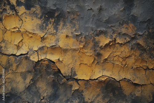 Black Amber Textured Cracked Wall AI Generated © AIScenes