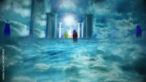 Temple of fire in spiritually based composition