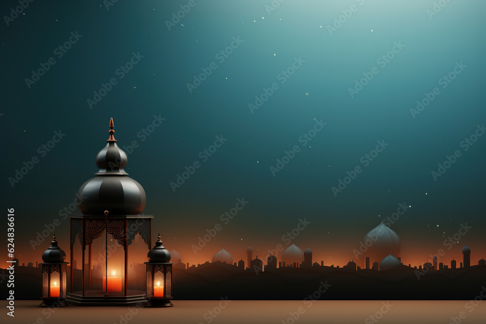 Eid Mubarak Greeting Card Design Background