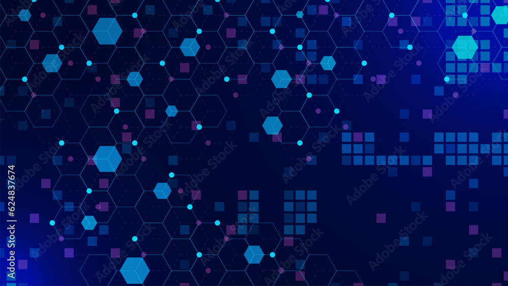 Abstract digital technology concept with dots and lines connection background. Big data visualization, social networking and global communication. Abstract digital technology concept with dots and lines connection background. Big data visualization, social networking and global communication.