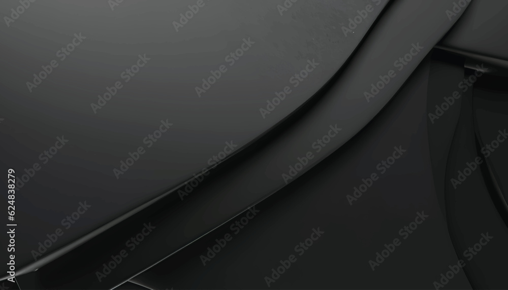 Abstract black wallpaper 3d render. Elegant dark luxury background. Paper 3d gradient black template design vector illustration.
Abstract black wallpaper 3d render. Elegant dark luxury background. Paper 3d gradient black template design vector illustration.