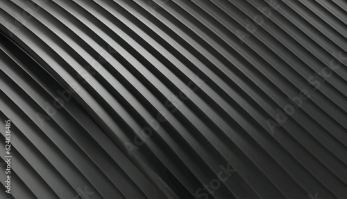 Abstract black wallpaper 3d render. Elegant dark luxury background. Paper 3d gradient black template design vector illustration.
