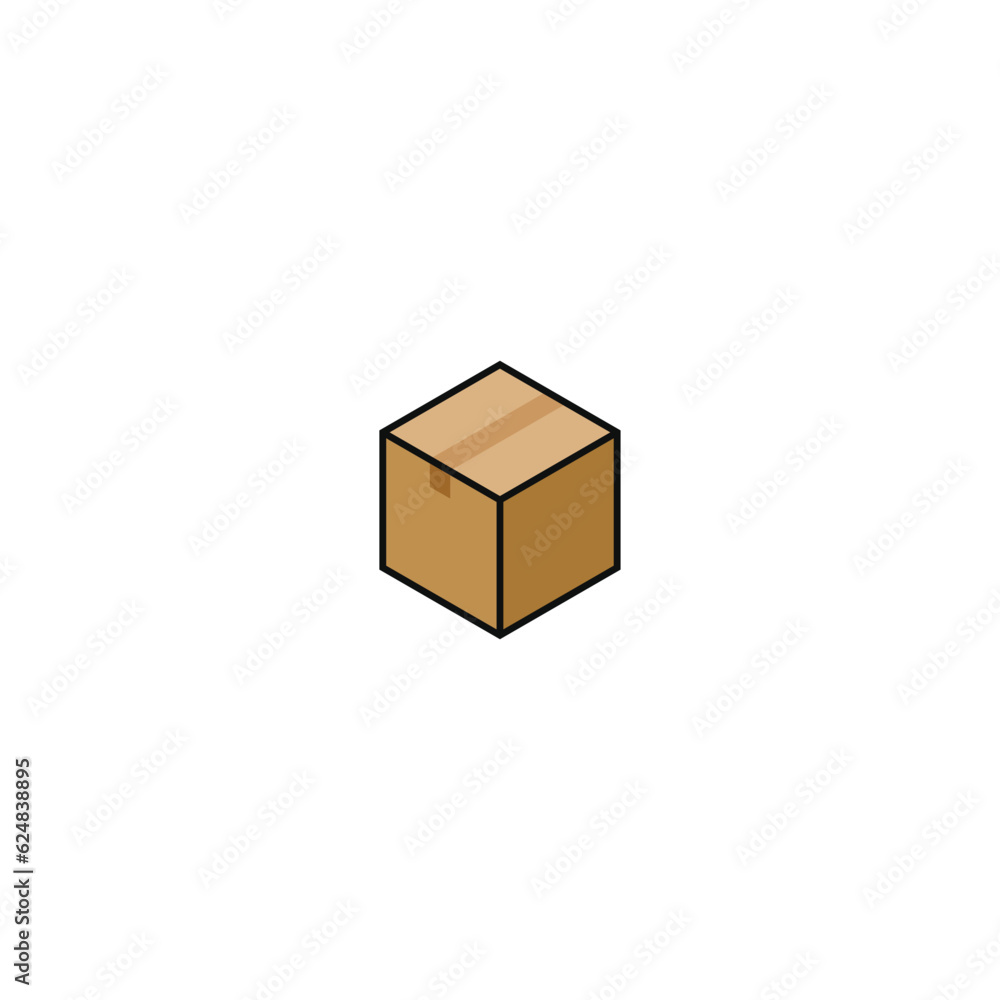 Fototapeta premium cardboard packages box vector graphics