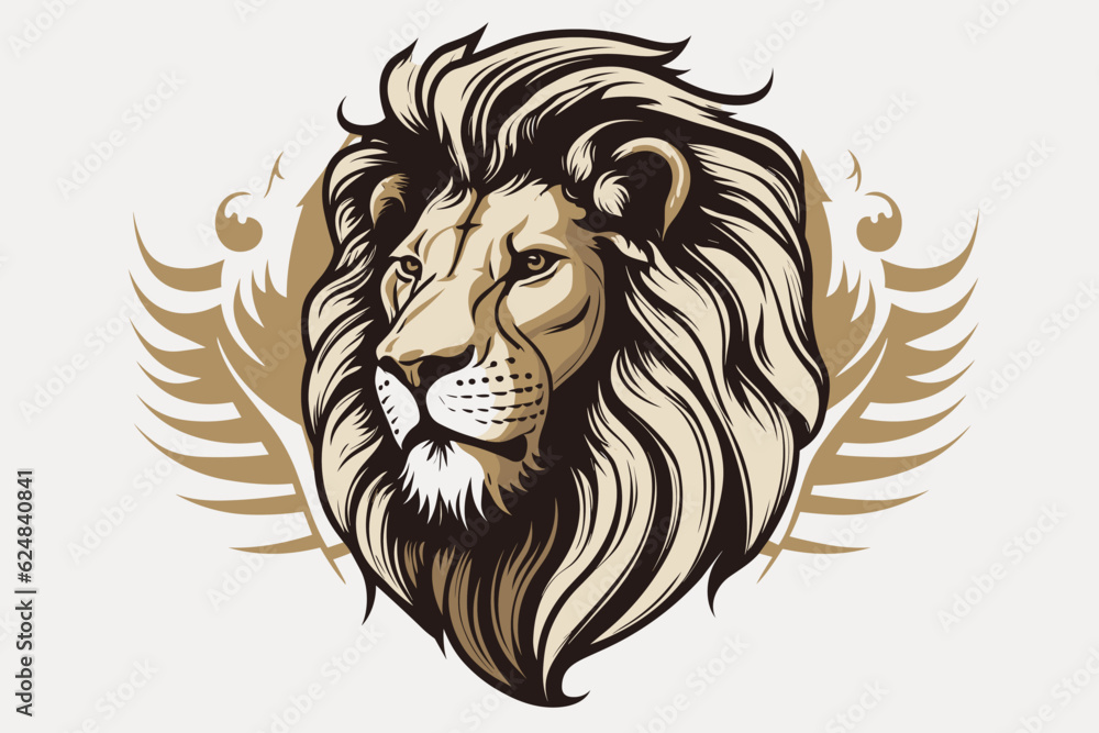 lion head illustration lion head illustration