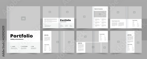 portfolio layout design modern architecture portfolio template. 