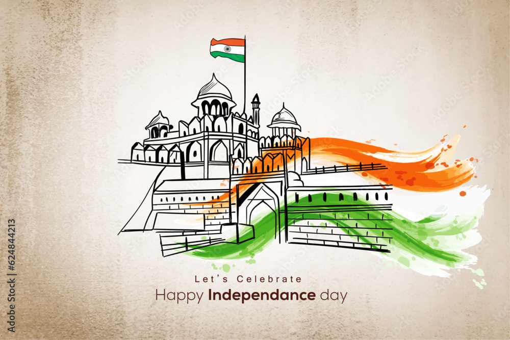 Independence Day drawing: Easy Swatantra Diwas drawing ideas for kids-nextbuild.com.vn