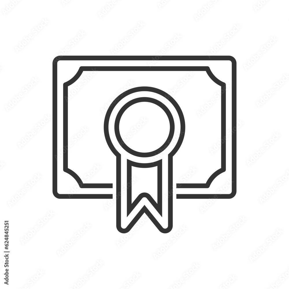 Diploma Certificate And Achievement Icon Diploma Certificate And Achievement Icon