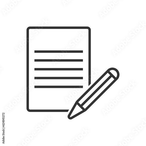 File Document And Pencil Write Icon