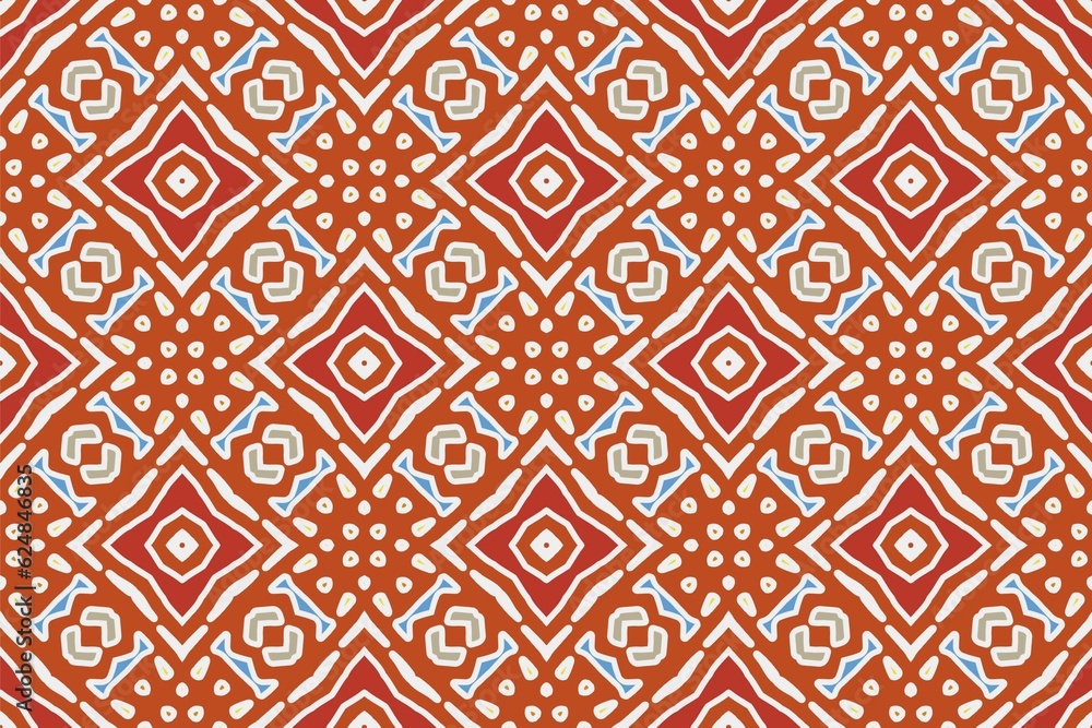 Abstract ethnic rug ornamental seamless pattern.Perfect for fashion, textile design, cute themed fabric, on wall paper, wrapping paper and home decor. Abstract ethnic rug ornamental seamless pattern.Perfect for fashion, textile design, cute themed fabric, on wall paper, wrapping paper and home decor.