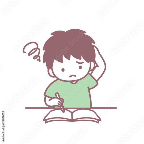 問題が解けない男の子