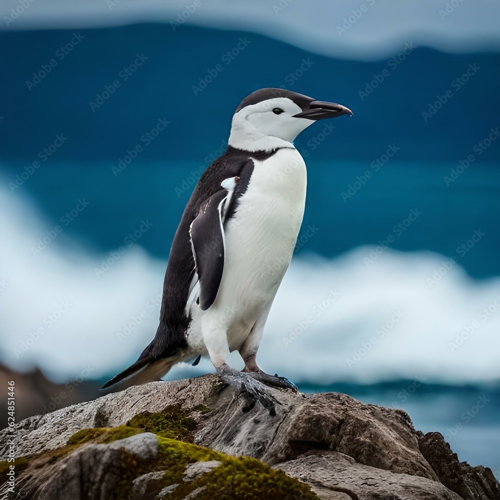 Obraz premium penguin on rock