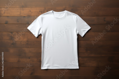 White t-shirt mock up model. generative ai