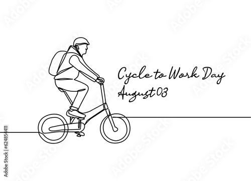 line art of cycle to work day good for cycle to work day celebrate. line art. illustration.