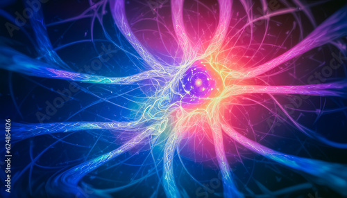 An Artistic Exploration of Networked Synapses. Generative AI.