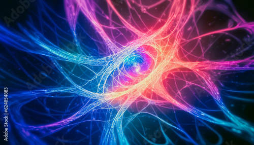 An Artistic Exploration of Networked Synapses. Generative AI.