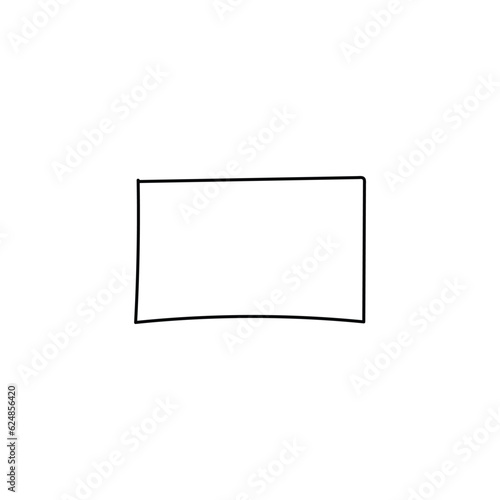 Hand Drawn Simple Box Icon Vector